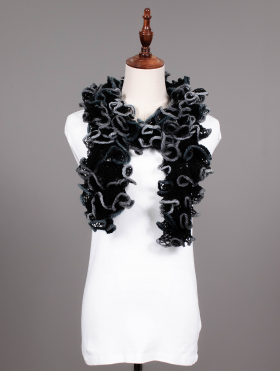 HAND-CRAFTED RUFFLE SCARF